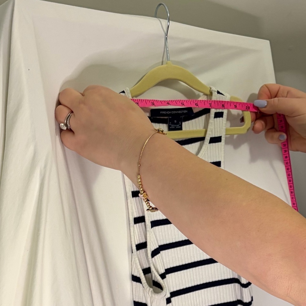 French Connection Black and White Striped Maxi Dress - Picture 5 of 7